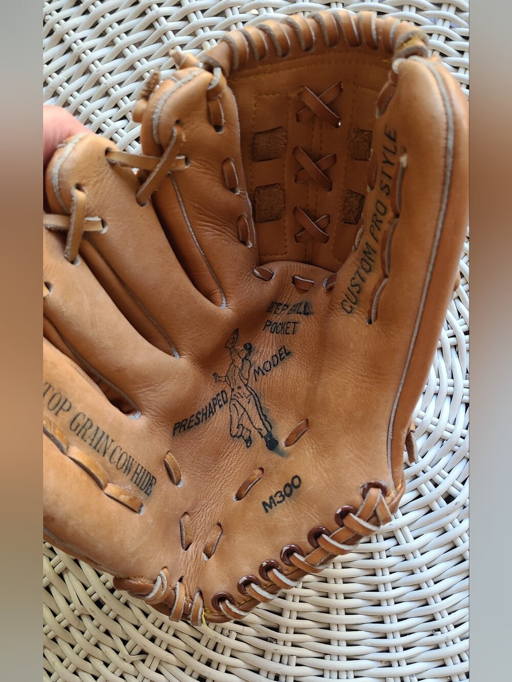 R.H.I. Brand M300 Custom Pro Style Baseball Glove Vintage